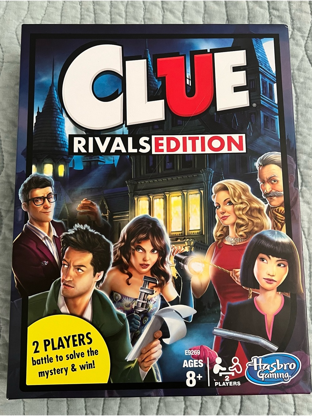 Clue Rivals Edition Board Game – Hasbro – Blue & Red Packaging